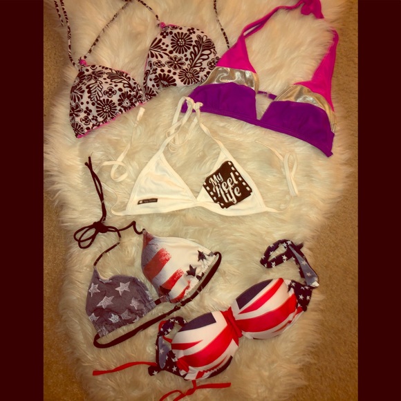 👙(4) beautiful bikini top bundle - Picture 1 of 7